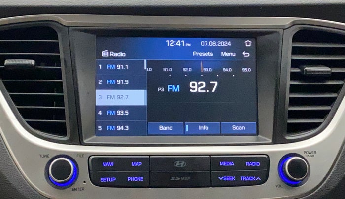 2019 Hyundai Verna 1.6 VTVT SX + AT, Petrol, Automatic, 29,743 km, Infotainment System