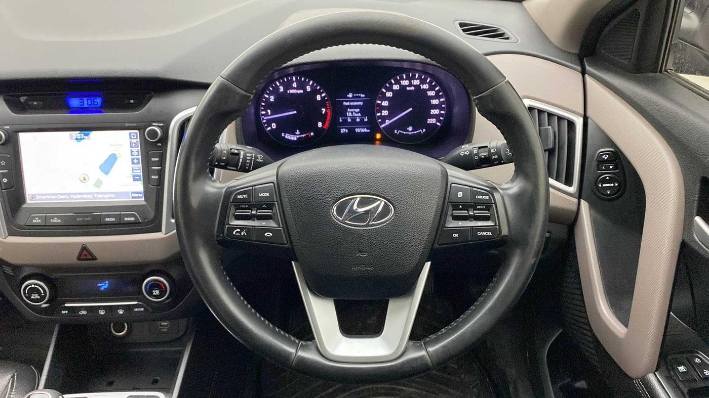 2019 Hyundai Creta SX (O) 1.6 PETROL, Petrol, Manual, 98,097 km, Steering Wheel Close Up