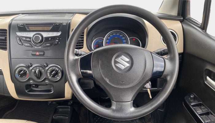 2017 Maruti Wagon R 1.0 VXI, Petrol, Manual, 51,827 km, Steering Wheel Close Up