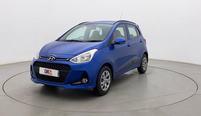 2019 Hyundai Grand i10 SPORTZ 1.2 KAPPA VTVT, Petrol, Manual, 65,396 km, Left Front Diagonal