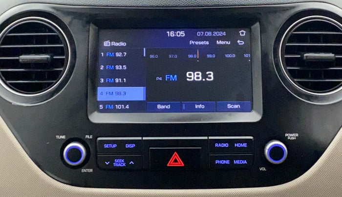 2019 Hyundai Grand i10 SPORTZ 1.2 KAPPA VTVT, Petrol, Manual, 65,396 km, Infotainment System
