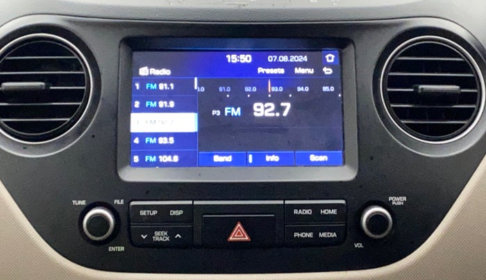2017 Hyundai Grand i10 ASTA 1.2 KAPPA VTVT, Petrol, Manual, 43,395 km, Infotainment System