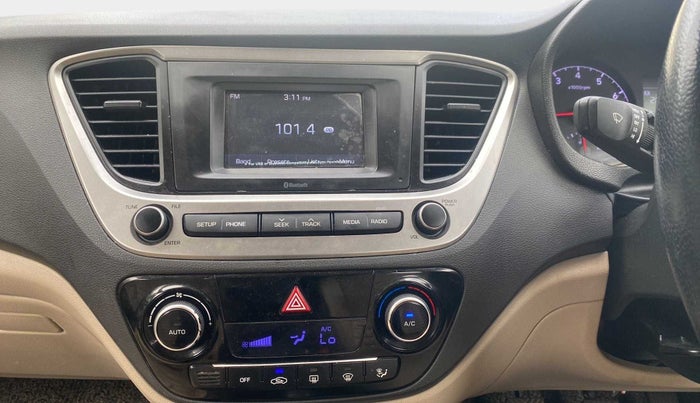 2019 Hyundai Verna 1.4 EX PETROL, Petrol, Manual, 70,775 km, Air Conditioner