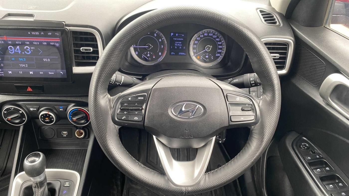 2019 Hyundai VENUE S 1.0 TURBO DCT, Petrol, Automatic, 37,535 km, Steering Wheel Close Up
