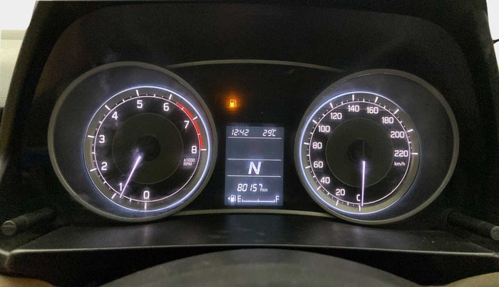 2019 Maruti Dzire ZXI AMT, Petrol, Automatic, 80,249 km, Odometer Image