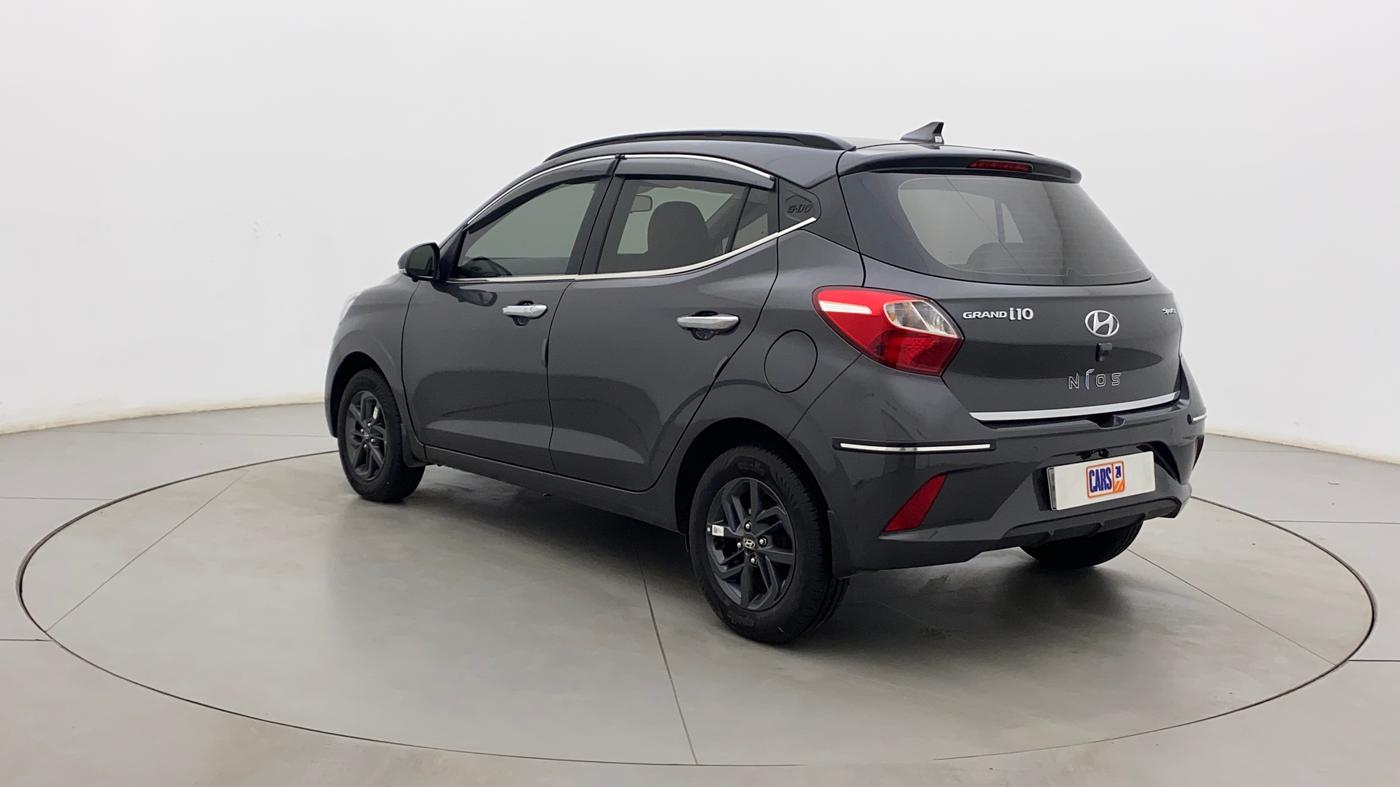 2022 Hyundai GRAND I10 NIOS SPORTZ AMT 1.2 KAPPA VTVT, Petrol, Automatic, 8,352 km, Left Back Diagonal