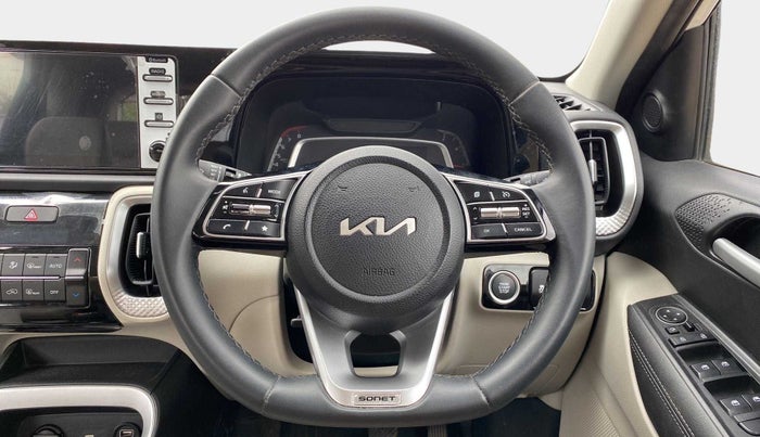 2022 KIA SONET HTX ANNIVERSARY EDITION 1.0 IMT, Petrol, Manual, 21,993 km, Steering Wheel Close Up