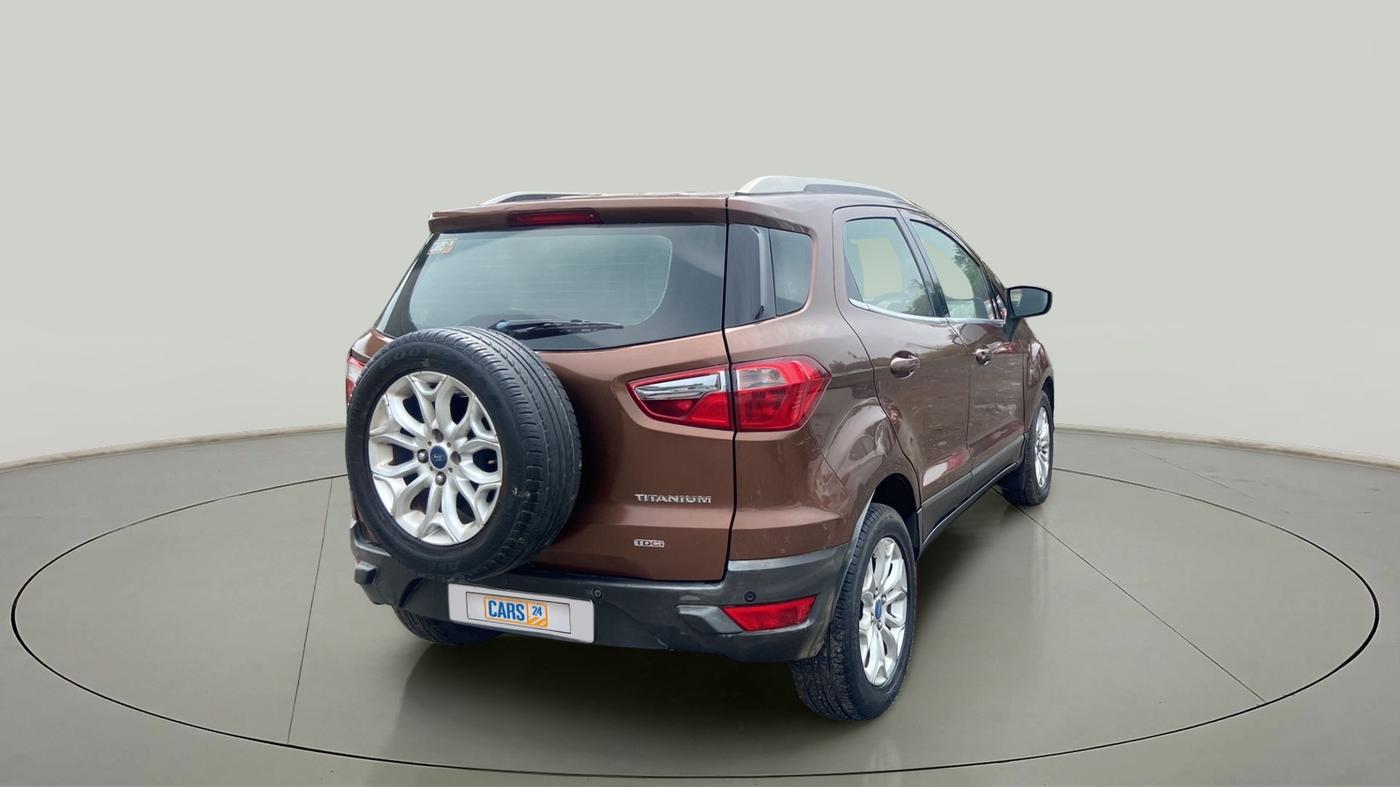 2016 Ford Ecosport TITANIUM 1.5L DIESEL, Diesel, Manual, 1,10,647 km, Right Back Diagonal