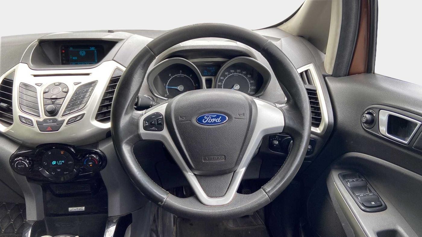 2016 Ford Ecosport TITANIUM 1.5L DIESEL, Diesel, Manual, 1,10,647 km, Steering Wheel Close Up