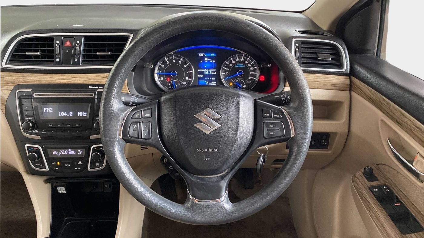 2019 Maruti Ciaz DELTA 1.5 SHVS MT PETROL, Petrol, Manual, 43,437 km, Steering Wheel Close Up