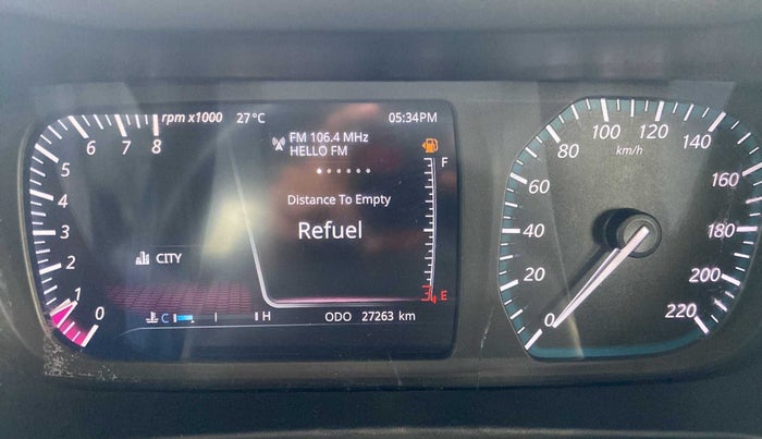 2020 Tata ALTROZ XZ PETROL, Petrol, Manual, 27,273 km, Odometer Image