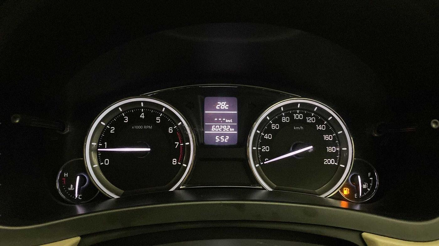 2017 Maruti Ciaz ALPHA 1.4 PETROL, Petrol, Manual, 60,227 km, Odometer Image