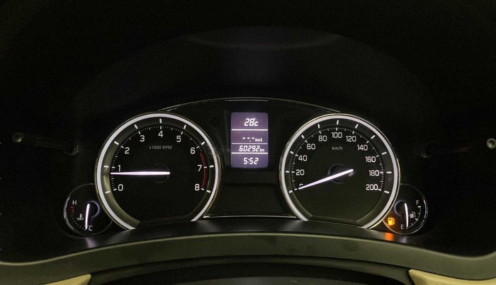 2017 Maruti Ciaz ALPHA 1.4 PETROL, Petrol, Manual, 60,227 km, Odometer Image