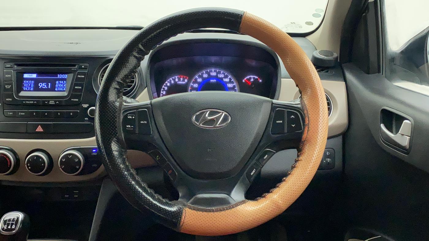 2016 Hyundai Grand i10 ASTA (O) 1.2 KAPPA VTVT, Petrol, Manual, 55,081 km, Steering Wheel Close Up