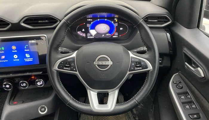 2022 Nissan MAGNITE XV TURBO CVT DUAL TONE, Petrol, Automatic, 13,925 km, Steering Wheel Close Up