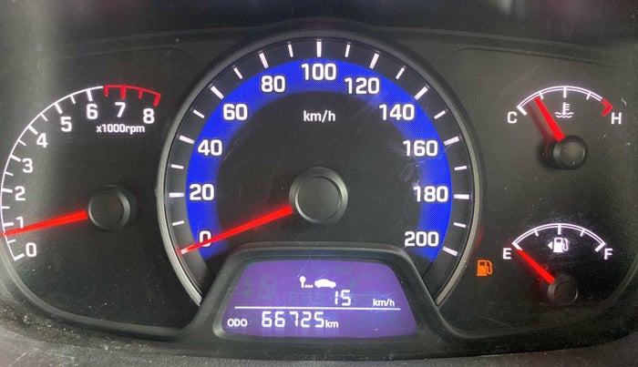 2015 Hyundai Xcent S 1.2, Petrol, Manual, 66,711 km, Odometer Image