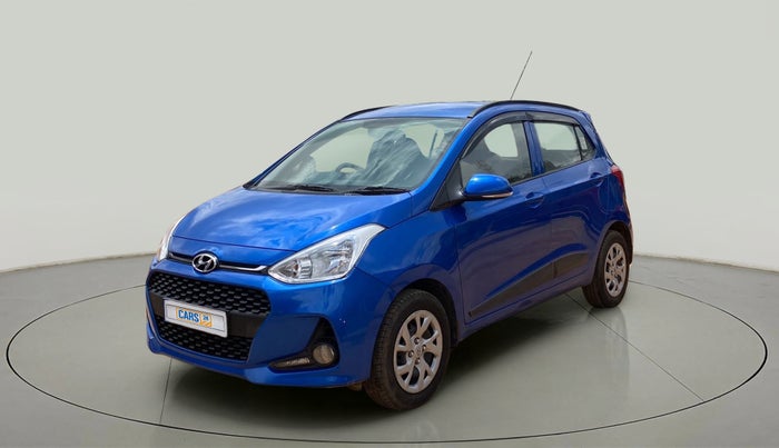 2019 Hyundai Grand i10 SPORTZ 1.2 KAPPA VTVT, Petrol, Manual, 50,499 km, Left Front Diagonal