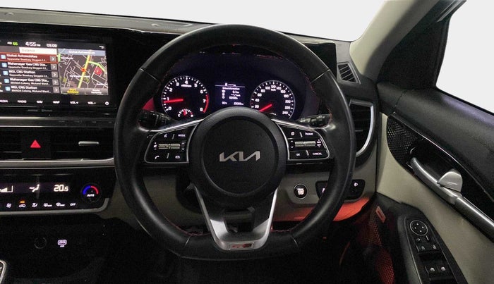 2022 KIA SELTOS GTX (O) 1.4, Petrol, Manual, 23,339 km, Steering Wheel Close Up