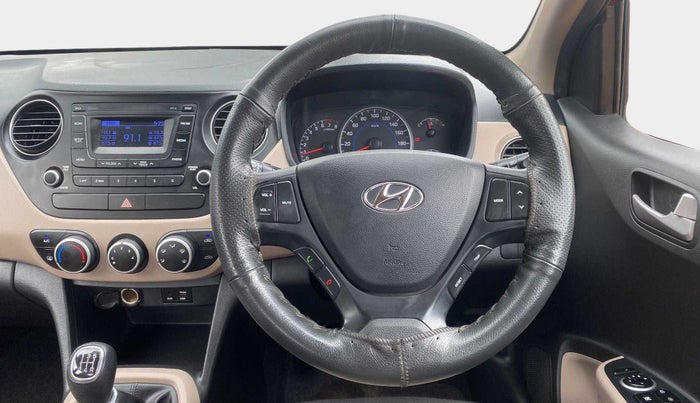 2016 Hyundai Grand i10 SPORTZ 1.2 KAPPA VTVT, Petrol, Manual, 75,044 km, Steering Wheel Close Up