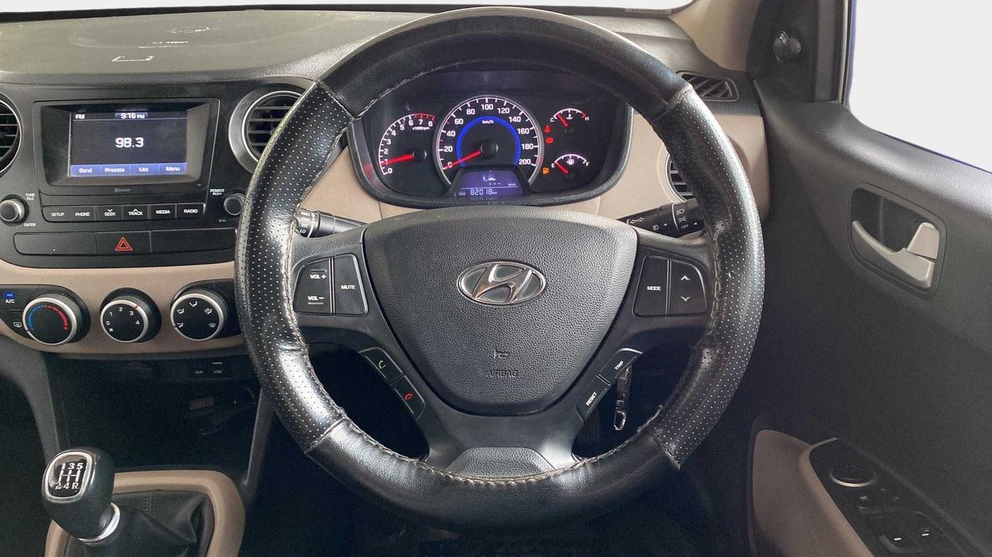 2017 Hyundai Grand i10 SPORTZ 1.2 KAPPA VTVT, Petrol, Manual, 81,622 km, Steering Wheel Close Up