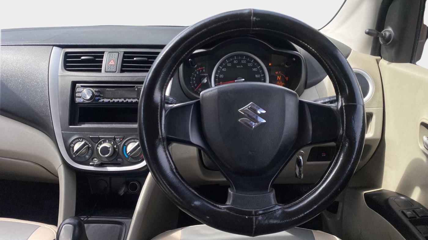 2014 Maruti Celerio VXI AMT, Petrol, Automatic, 75,385 km, Steering Wheel Close Up