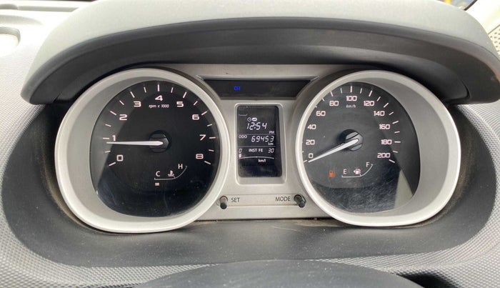 2016 Tata Tiago XZ PETROL, Petrol, Manual, 69,458 km, Odometer Image