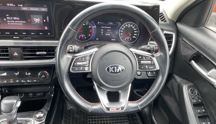 2019 KIA SELTOS GTX AT 1.4 PETROL DUAL TONE, Petrol, Automatic, 60,515 km, Steering Wheel Close Up