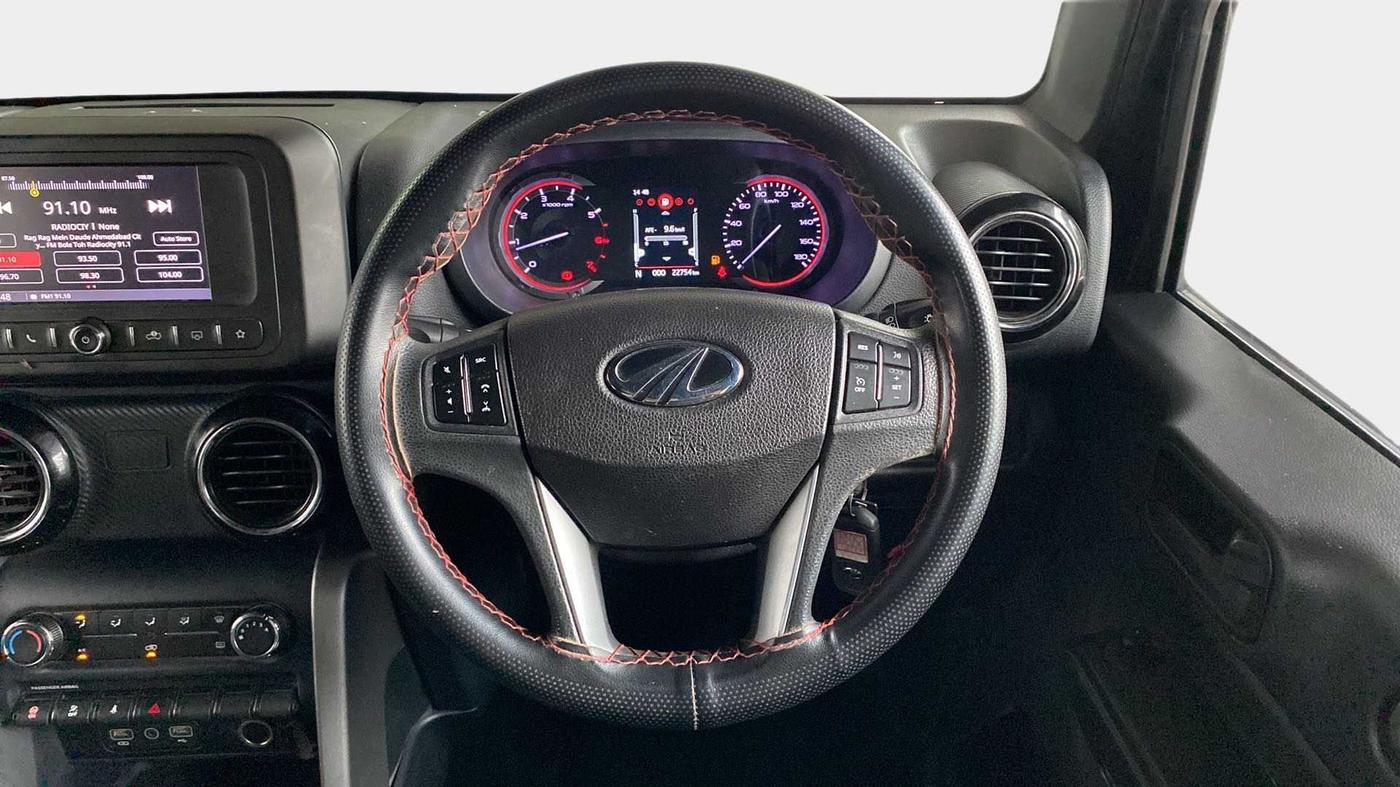 2021 Mahindra Thar LX HT PETROL 4WD MT, Petrol, Manual, 22,784 km, Steering Wheel Close Up