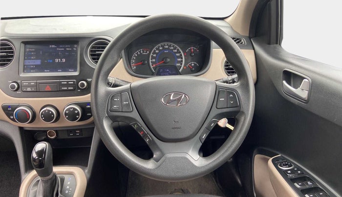 2017 Hyundai Grand i10 SPORTZ (O) AT 1.2 KAPPA VTVT, Petrol, Automatic, 35,716 km, Steering Wheel Close Up