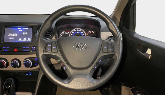 2017 Hyundai Grand i10 SPORTZ (O) AT 1.2 KAPPA VTVT, Petrol, Automatic, 25,157 km, Steering Wheel Close Up