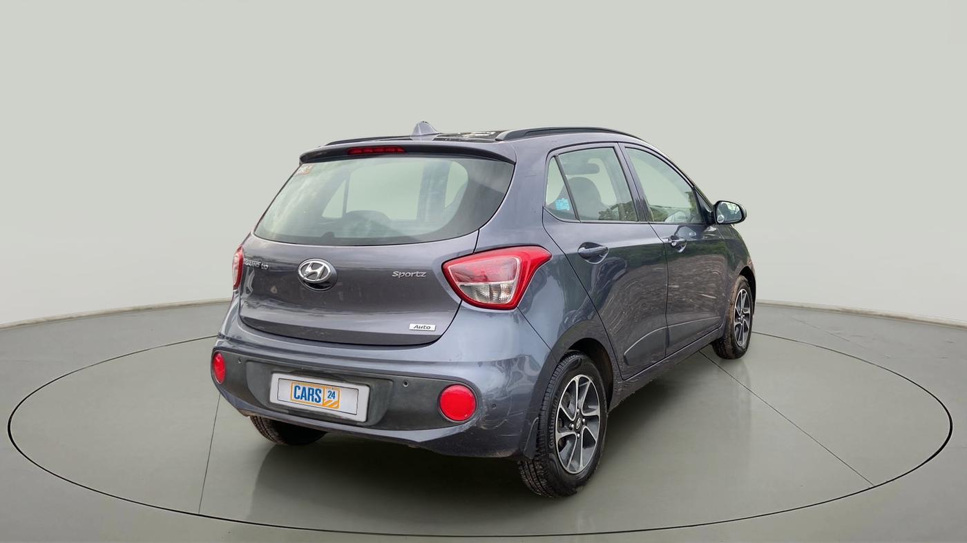 2017 Hyundai Grand i10 SPORTZ (O) AT 1.2 KAPPA VTVT, Petrol, Automatic, 88,596 km, Right Back Diagonal