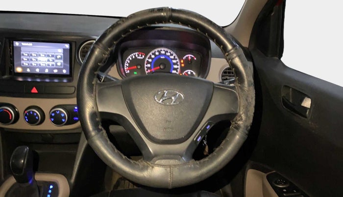 2017 Hyundai Grand i10 MAGNA AT 1.2 KAPPA VTVT, Petrol, Automatic, 66,369 km, Steering Wheel Close Up