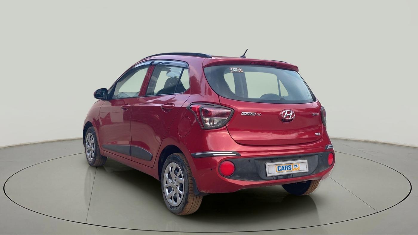 2017 Hyundai Grand i10 SPORTZ (O) 1.2 KAPPA VTVT, Petrol, Manual, 16,003 km, Left Back Diagonal