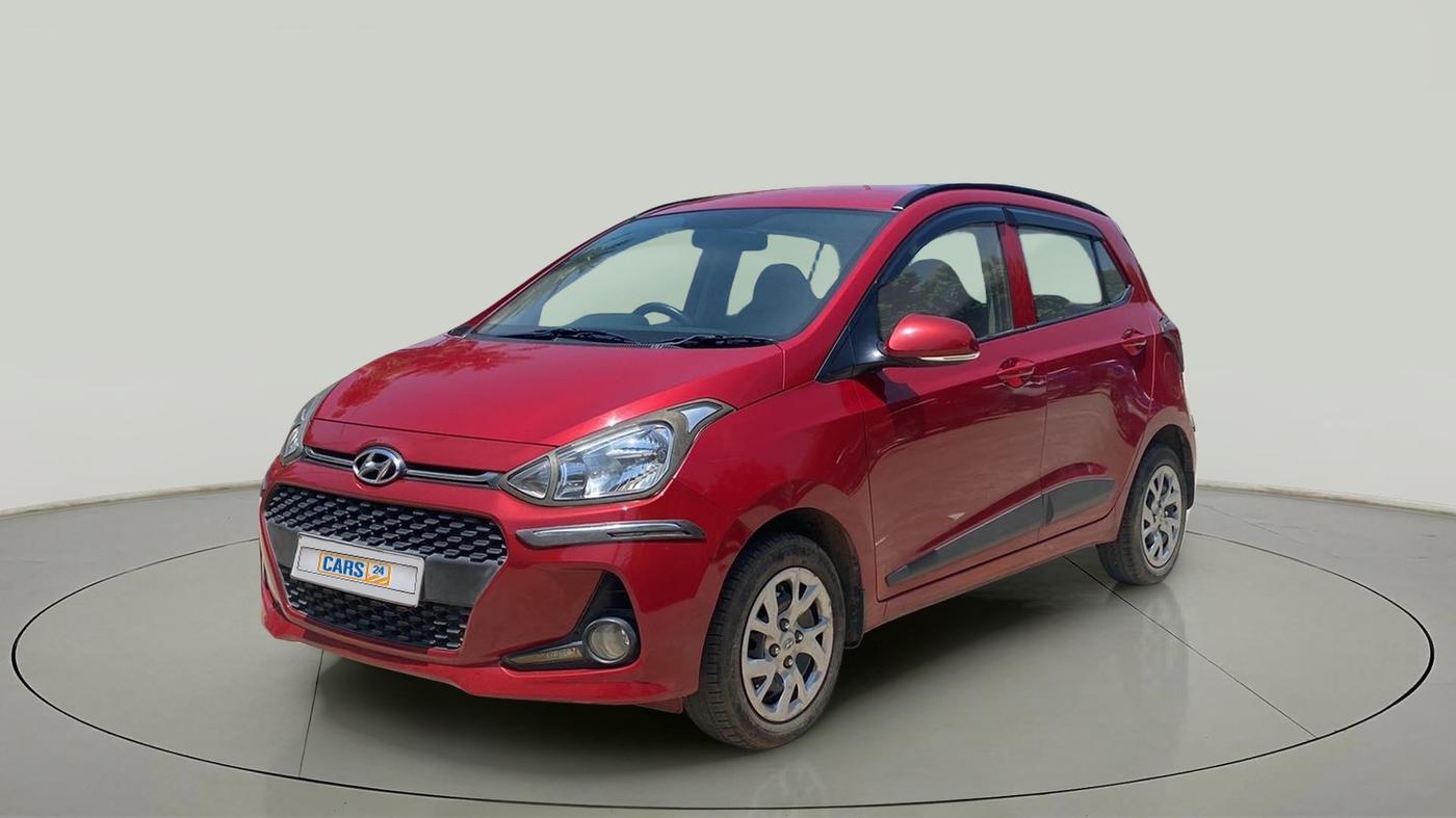 2017 Hyundai Grand i10 SPORTZ (O) 1.2 KAPPA VTVT, Petrol, Manual, 16,003 km, Left Front Diagonal