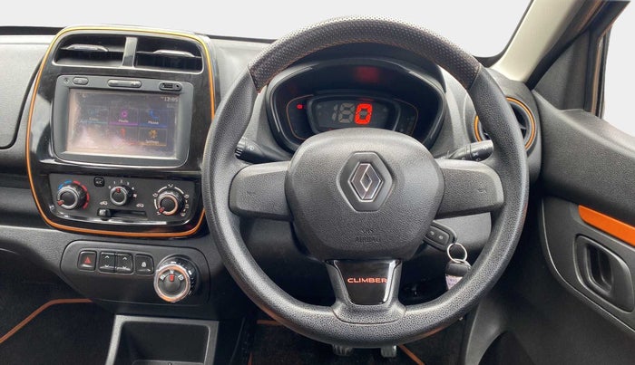 2017 Renault Kwid CLIMBER 1.0 AMT, Petrol, Automatic, 16,333 km, Steering Wheel Close Up
