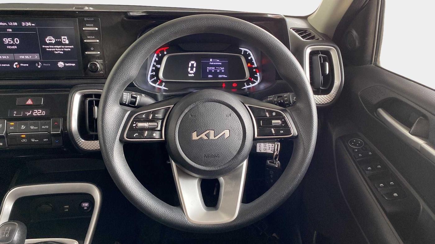 2022 KIA SONET HTK PLUS 1.2, Petrol, Manual, 26,871 km, Steering Wheel Close Up