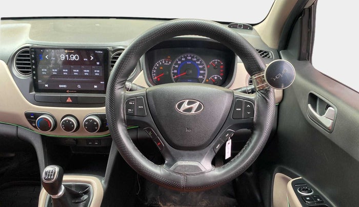 2015 Hyundai Grand i10 SPORTZ 1.2 KAPPA VTVT, Petrol, Manual, 80,884 km, Steering Wheel Close Up