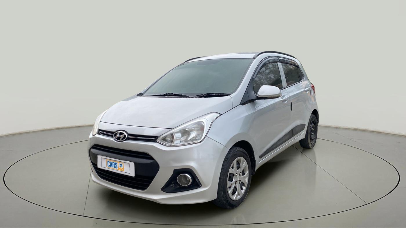 2015 Hyundai Grand i10 SPORTZ 1.2 KAPPA VTVT, Petrol, Manual, 80,884 km, Left Front Diagonal