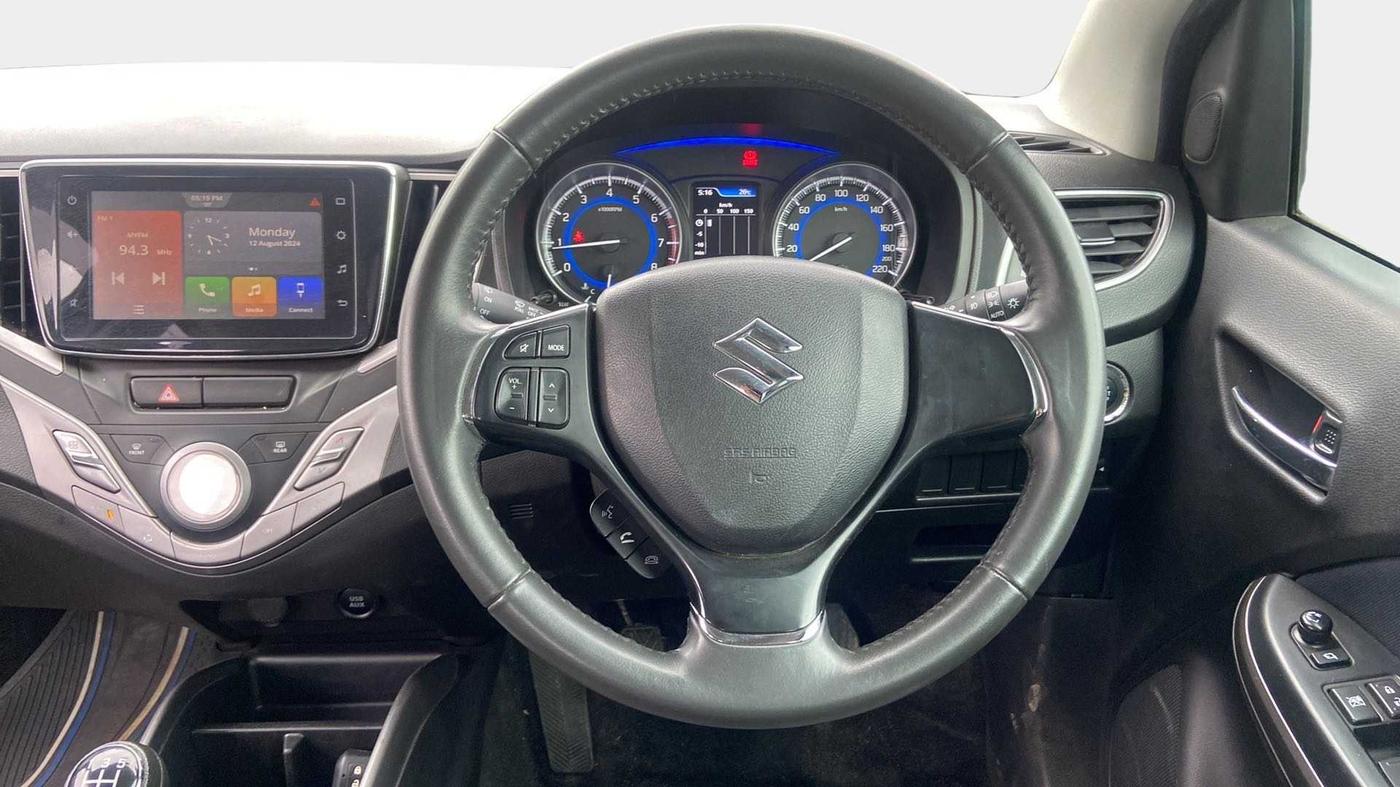 2021 Maruti Baleno ALPHA PETROL 1.2, Petrol, Manual, 21,473 km, Steering Wheel Close Up