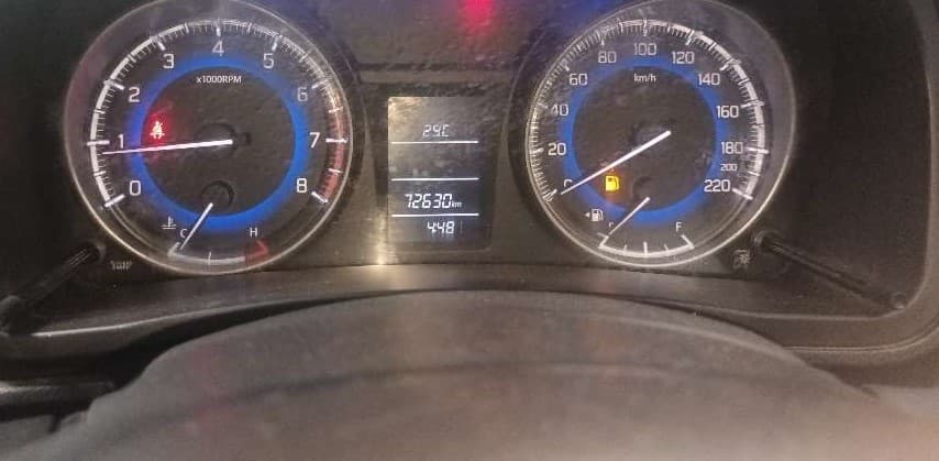 2016 Maruti Baleno DELTA PETROL 1.2, Petrol, Manual, 72,760 km, Odometer Image