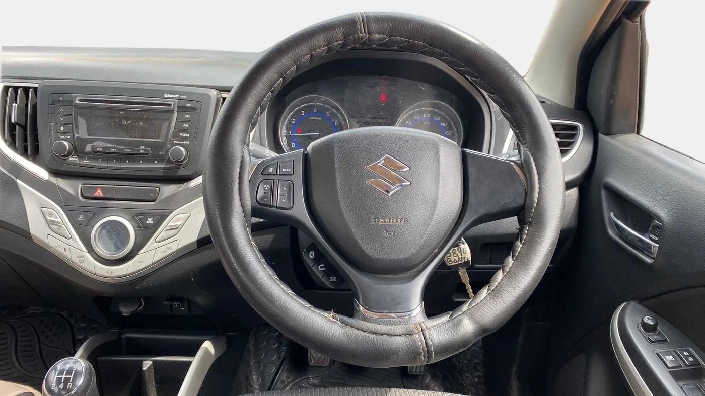 2016 Maruti Baleno DELTA PETROL 1.2, Petrol, Manual, 72,760 km, Steering Wheel Close Up
