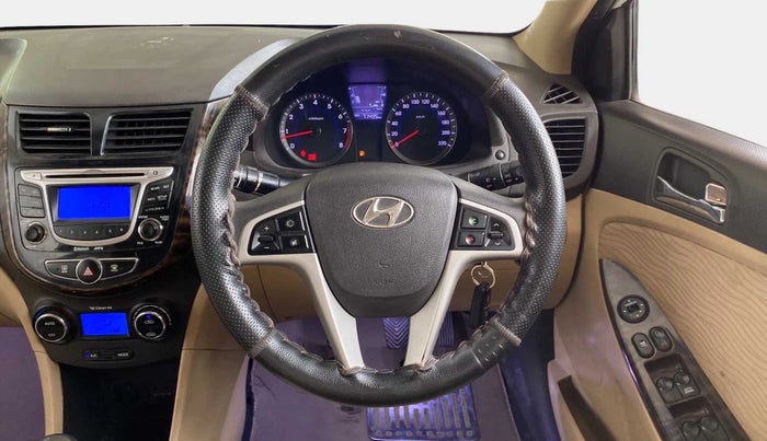 2013 Hyundai Verna FLUIDIC 1.6 VTVT EX, Petrol, Manual, 71,485 km, Steering Wheel Close Up