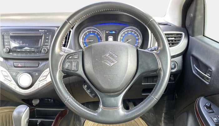 2017 Maruti Baleno ZETA CVT PETROL 1.2, Petrol, Automatic, 1,12,215 km, Steering Wheel Close Up