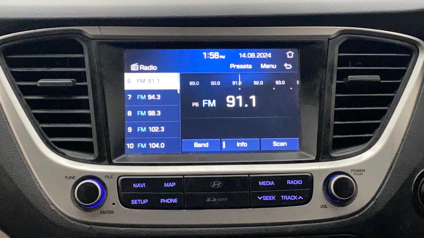 2019 Hyundai Verna 1.6 VTVT SX + AT, Petrol, Automatic, 70,585 km, Infotainment System
