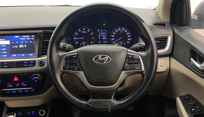 2019 Hyundai Verna 1.6 VTVT SX + AT, Petrol, Automatic, 70,231 km, Steering Wheel Close Up