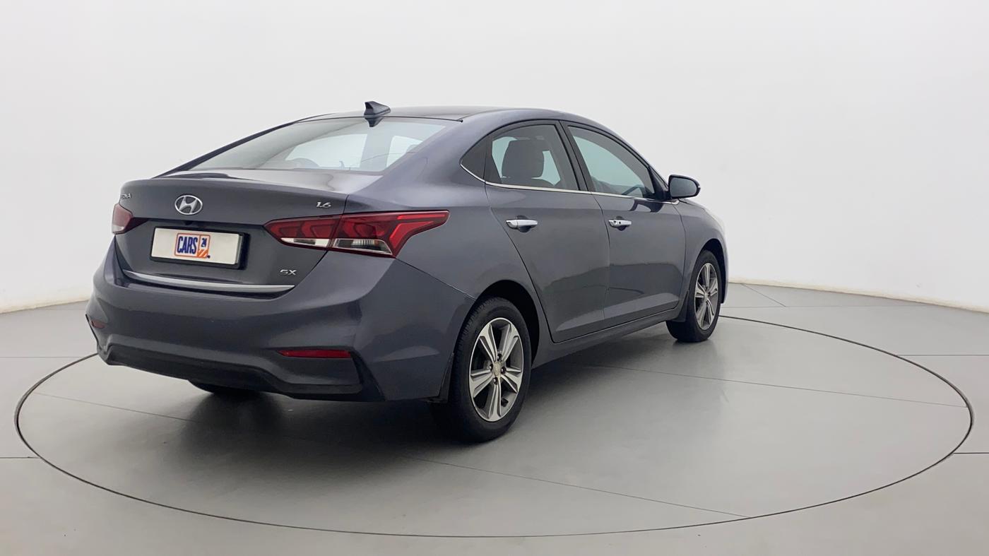 2019 Hyundai Verna 1.6 VTVT SX + AT, Petrol, Automatic, 70,585 km, Right Back Diagonal