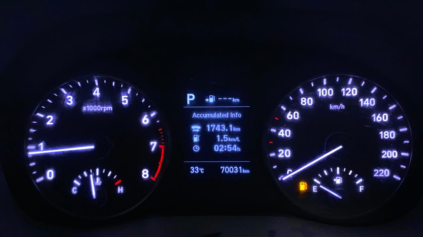 2019 Hyundai Verna 1.6 VTVT SX + AT, Petrol, Automatic, 70,585 km, Odometer Image