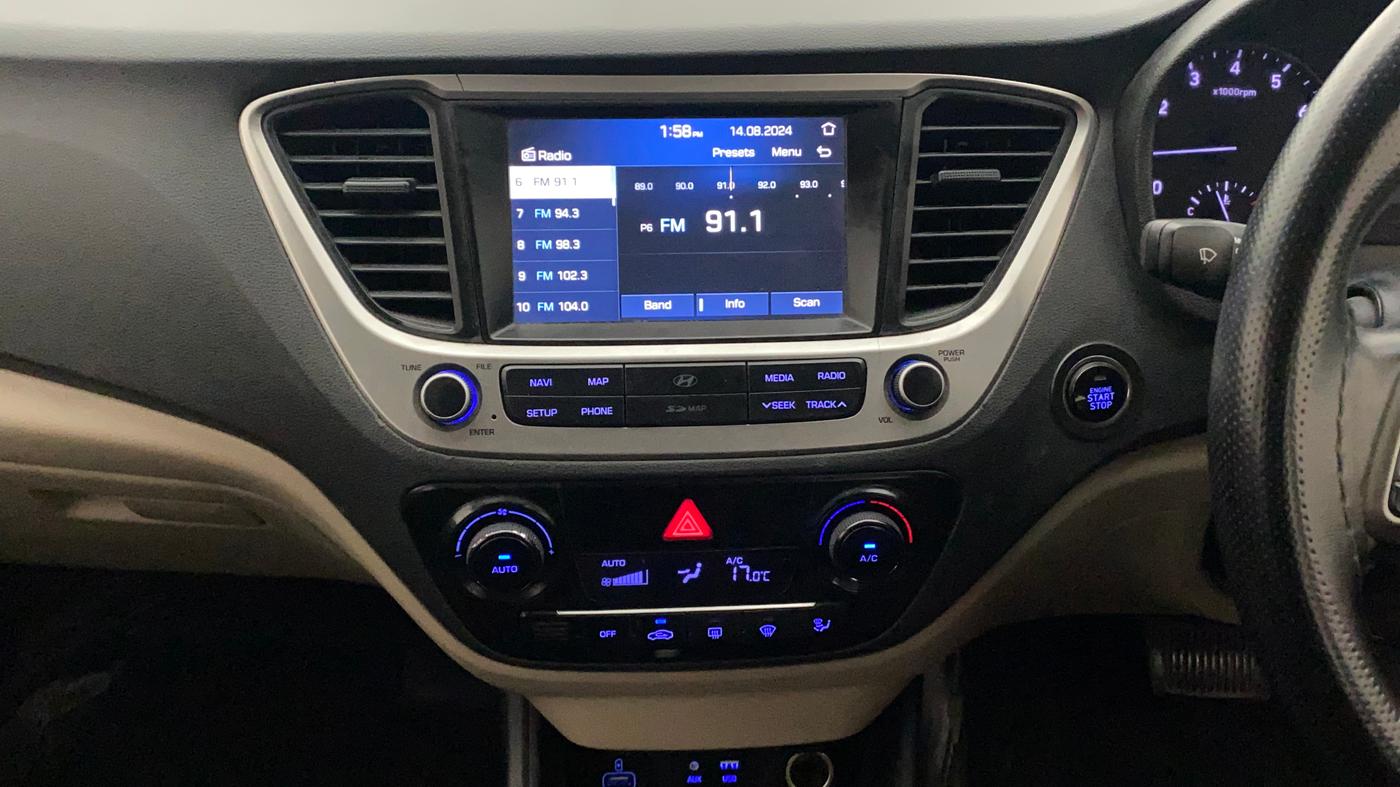 2019 Hyundai Verna 1.6 VTVT SX + AT, Petrol, Automatic, 70,585 km, Air Conditioner