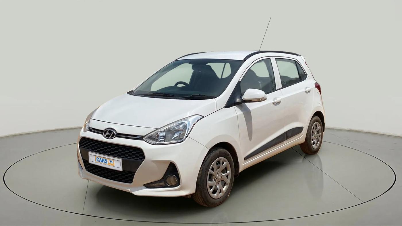 2019 Hyundai Grand i10 SPORTZ 1.2 KAPPA VTVT, Petrol, Manual, 65,226 km, Left Front Diagonal