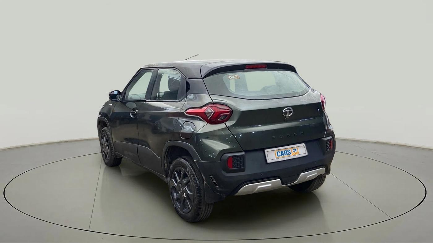2022 Tata PUNCH  ACCOMPLISHED AMT CAMO EDITION, Petrol, Automatic, 24,589 km, Left Back Diagonal